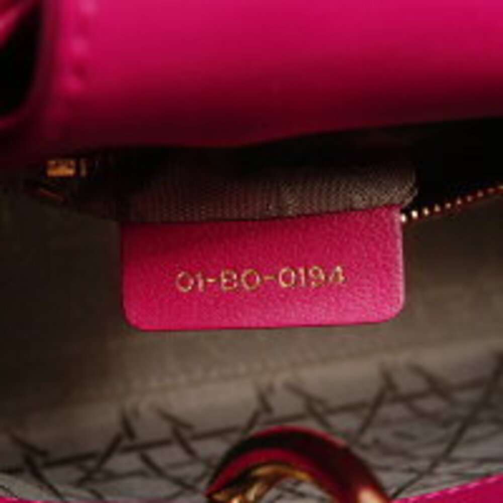 Christian Dior Lady Lambskin Shoulder Bag Pink - Picture 10 of 13
